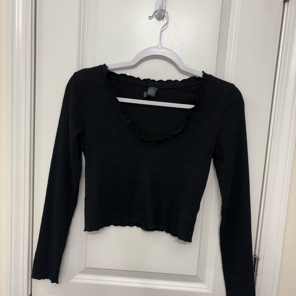 Black Long Sleeve Top